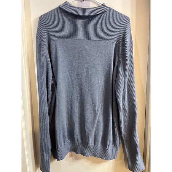 Banana Republic Men’s Long Sleeve Polo Sweater Knit Cotton Blue Size XL - Picture 2 of 6